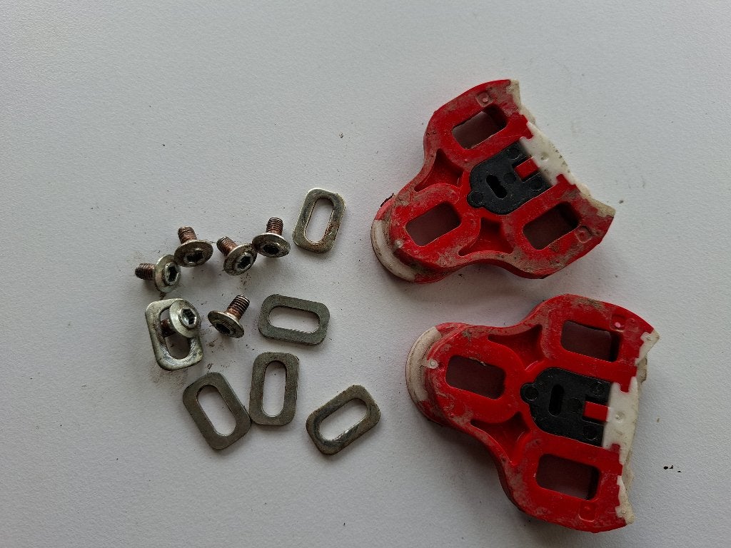 Look Kéo Rood schoenplaatjes, Fietsen en Brommers, Ophalen of Verzenden, Gebruikt