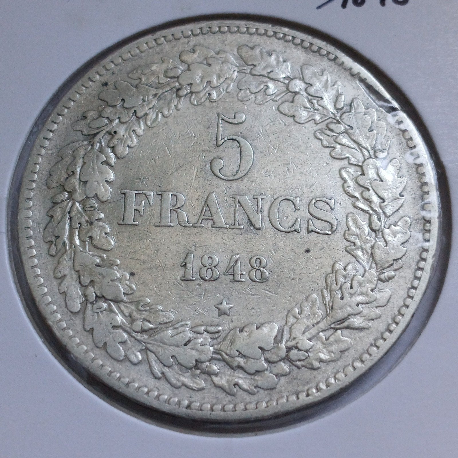 5 francs 1848, Postzegels en Munten, Ophalen of Verzenden