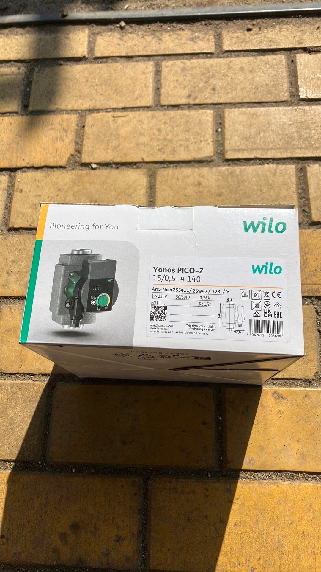 Wilo circulatiepomp, Ophalen, Zo goed als nieuw