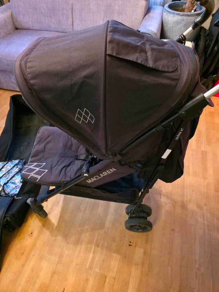 Maclaren reisbuggy inclusief draagzak en regenhoes, Ophalen, Maclaren, Regenhoes