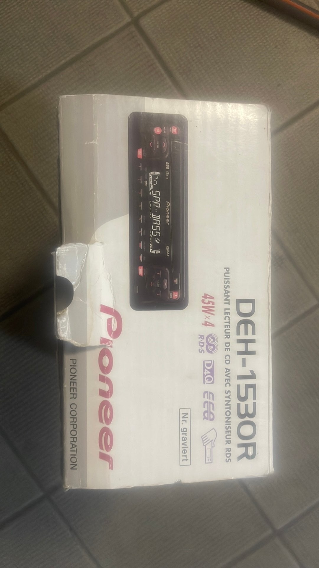 Autoradio, Enlèvement, Comme neuf