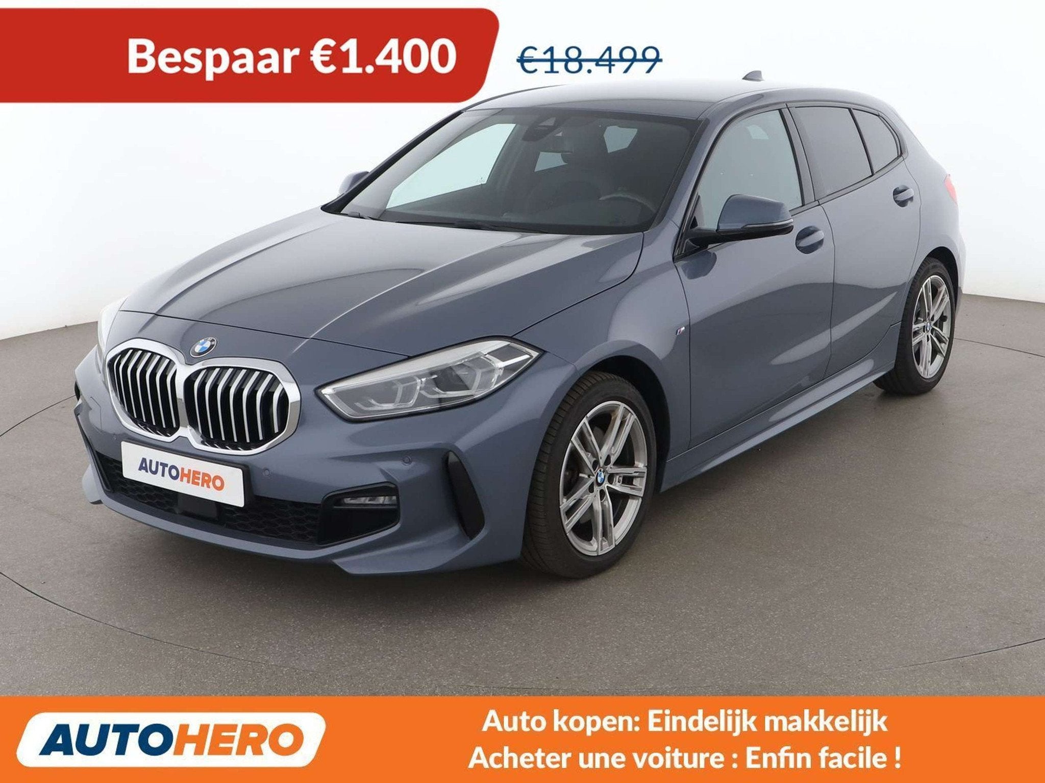 BMW 1 Serie 118 118d M Sport (année de construction 2020), Autos, Argent ou Gris, Achat, Boîte manuelle, 5 portes