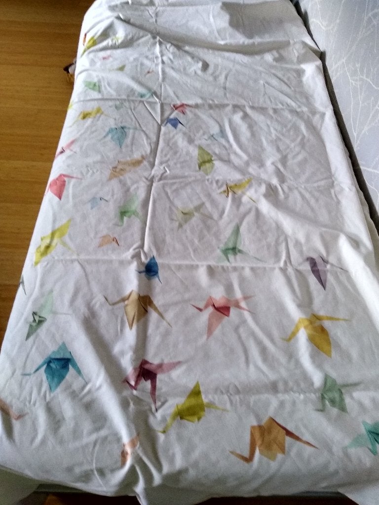 dekbedovertrek éénpersoonsbed, Huis en Inrichting, Eenpersoons, Wit, Dekbedovertrek, Katoen