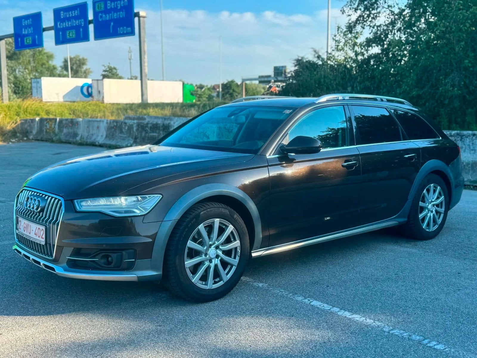 Audi A6 Allroad 2016, Auto's, Automaat, Bruin, Alcantara, Particulier
