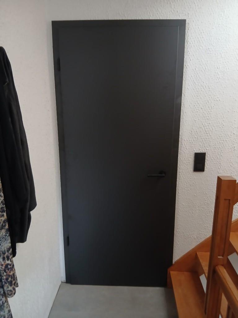 Nouvelle porte intérieure en gris anthracite, Doe-het-zelf en Bouw, Deuren en Vliegenramen, Nieuw, Binnendeur, 200 tot 215 cm