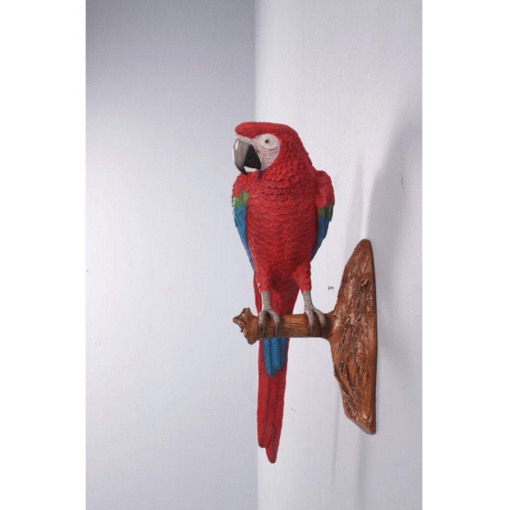 Red and Blue Macaw Parrot – Papegaai beeld Hoogte 67 cm, Ophalen, Nieuw