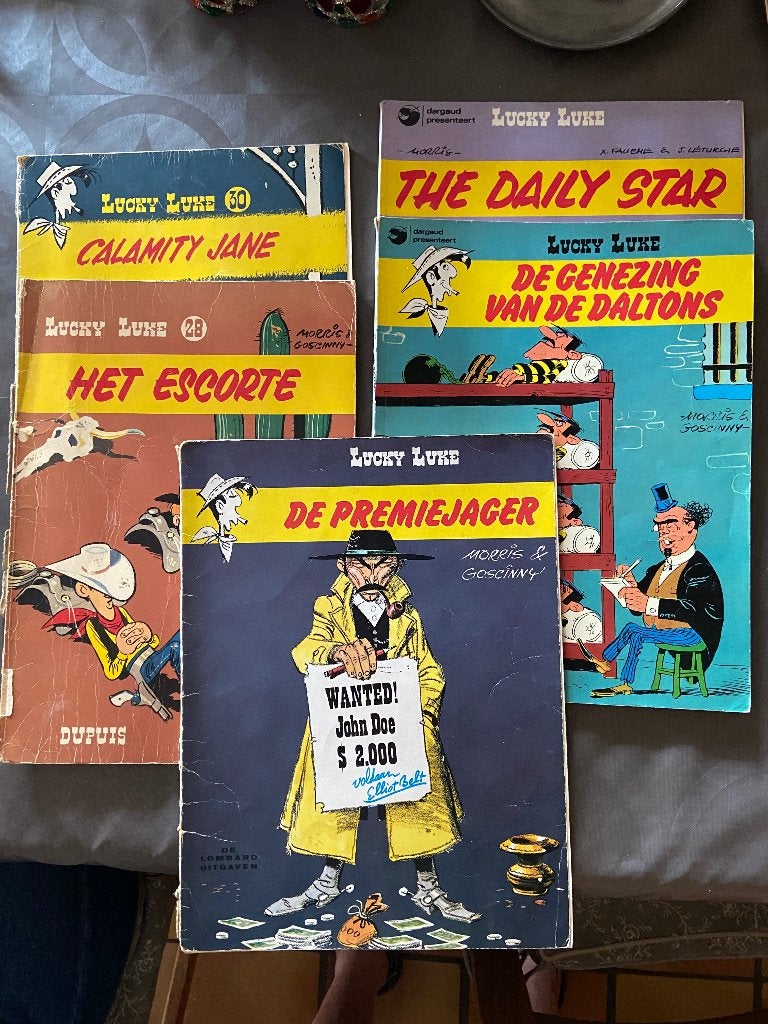 Lucky Luke (vintage strips), Plusieurs BD, Enlèvement ou Envoi, Utilisé