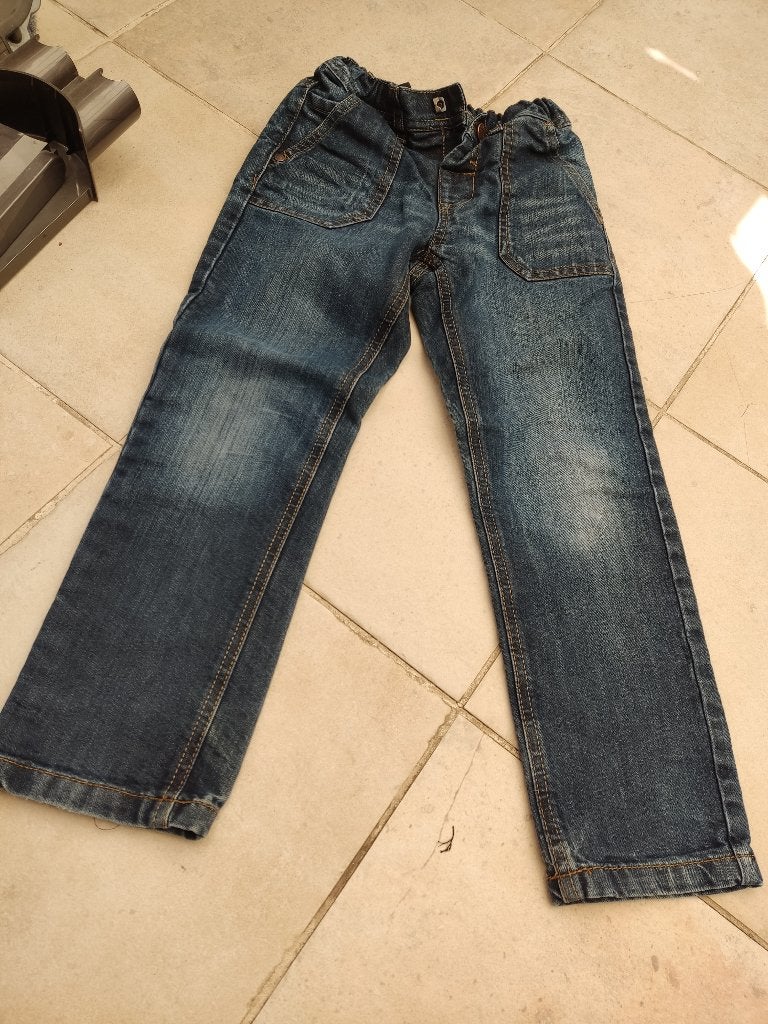 Brede jeans maat 122, Enlèvement, Neuf, Garçon