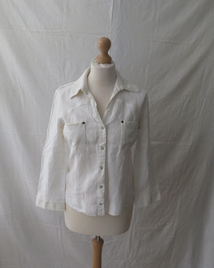 Caroline Biss Blouse  100% linnen Maat 36, Kleding | Dames, Ophalen of Verzenden, Maat 36 (S)