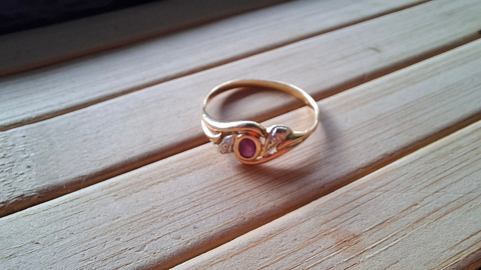 Bague en or 18 carats - vintage - bon état, Enlèvement, Comme neuf, Or