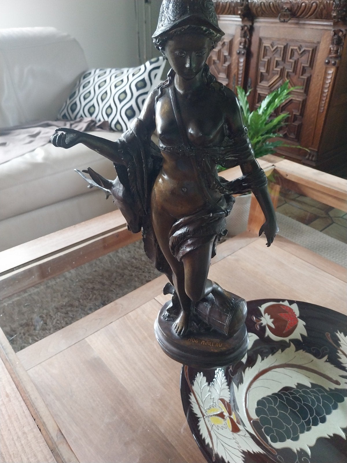 Antieke bronzen beeld, Enlèvement, Bronze