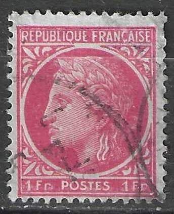 Frankrijk 1945/1947 - Yvert 676 - Ceres de Mazelin   (ST), Verzenden, Gestempeld