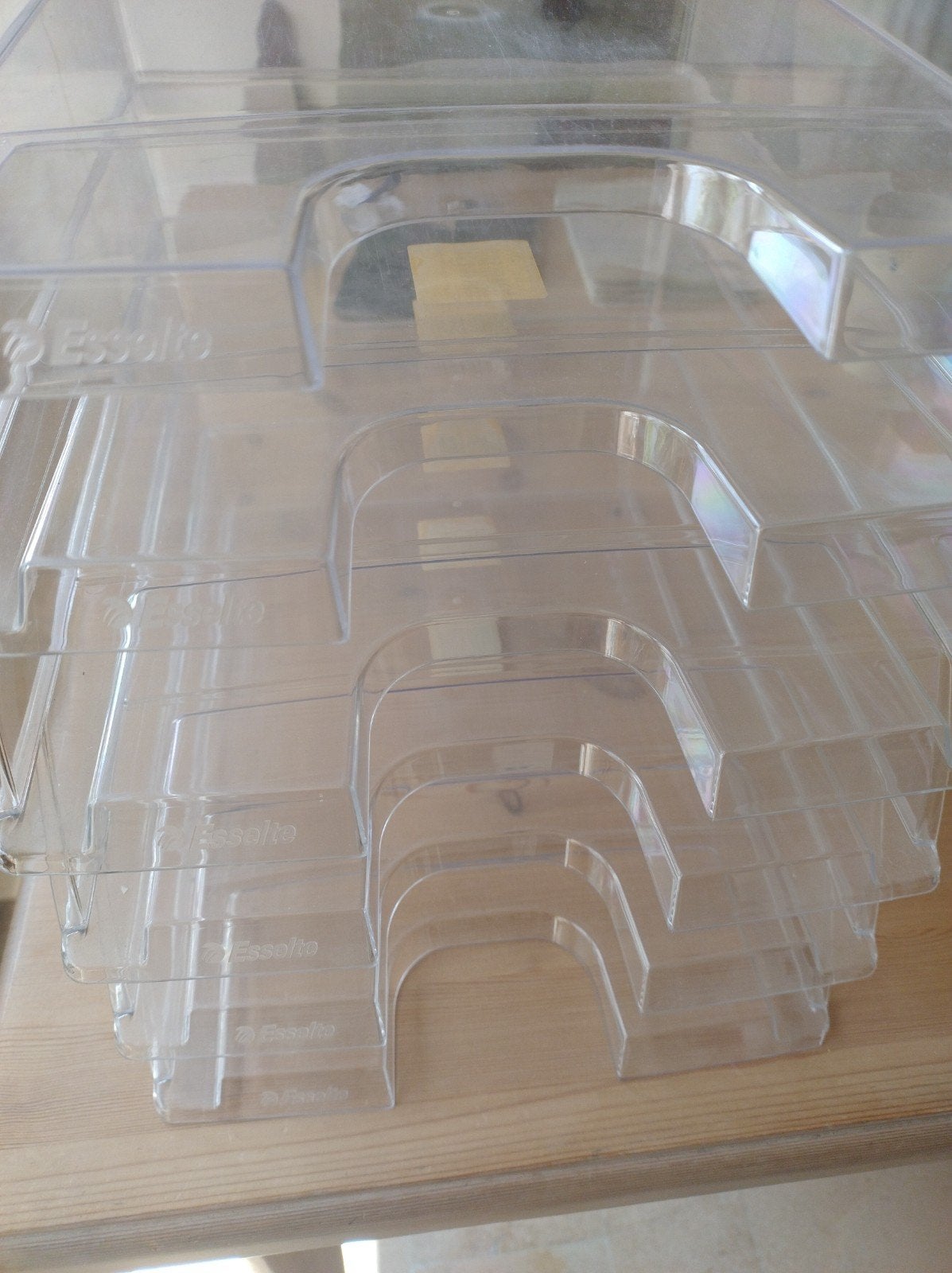 6 papier sorteer bakjes van Esselte, doorschijnend, transpar, Ophalen