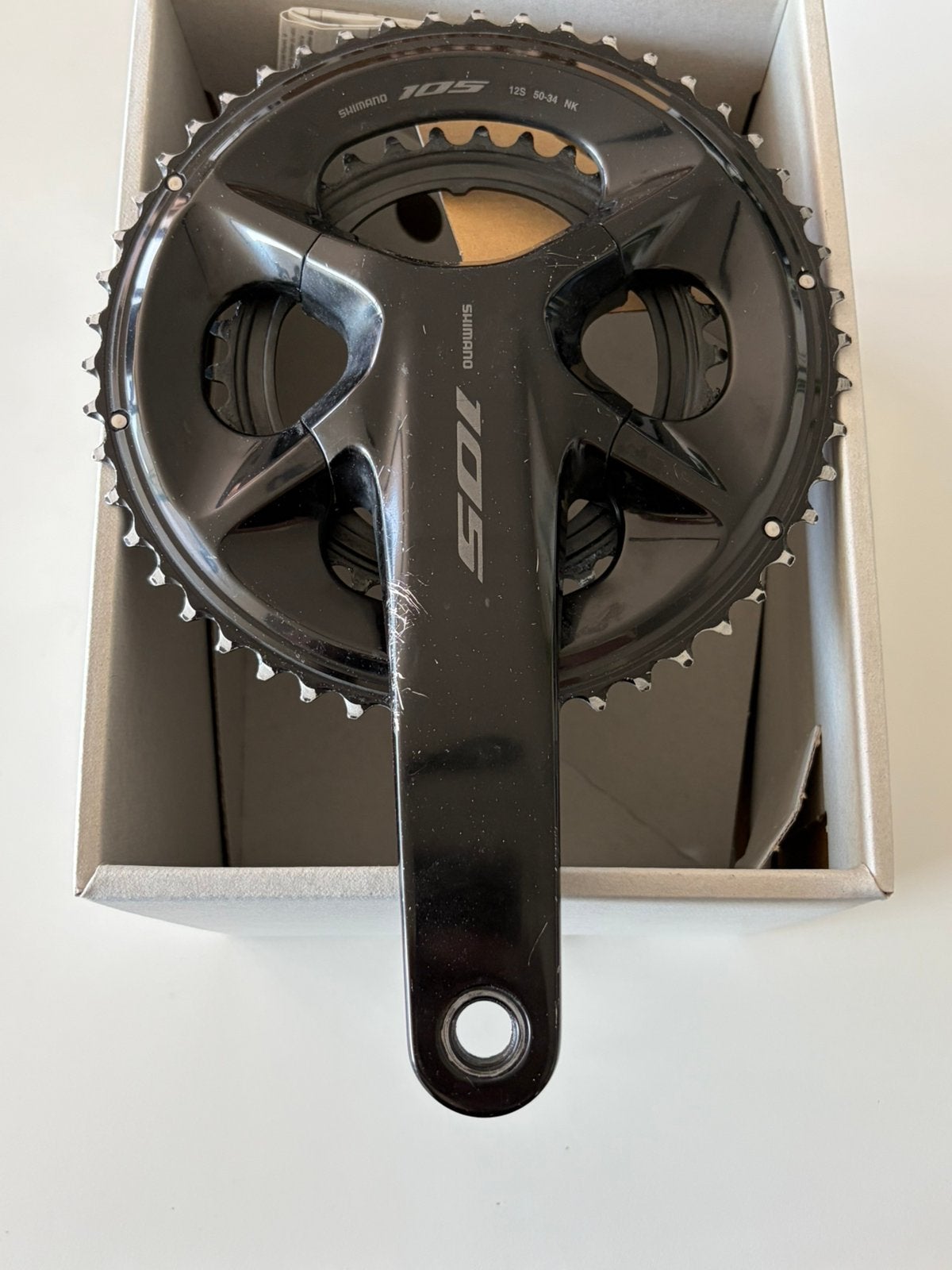 Shimano 105 crankstel 50/34 | 172,5 mm | 12-speed | compleet, Fietsen en Brommers, Ophalen of Verzenden, Gebruikt, Racefiets, Crankstel of Pedalen