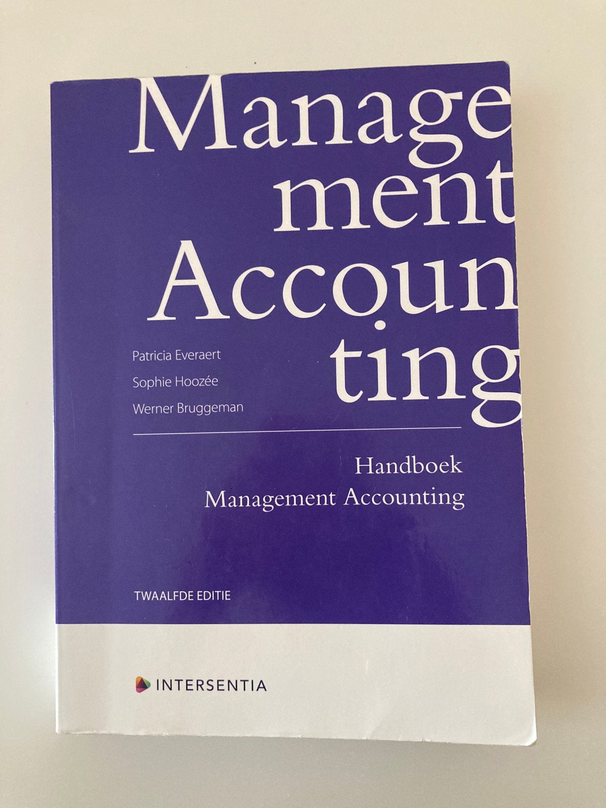 Handboek Management Accounting (twaalfde editie), Patricia Everaert; Werner Bruggeman, Enlèvement ou Envoi, Comme neuf, Management