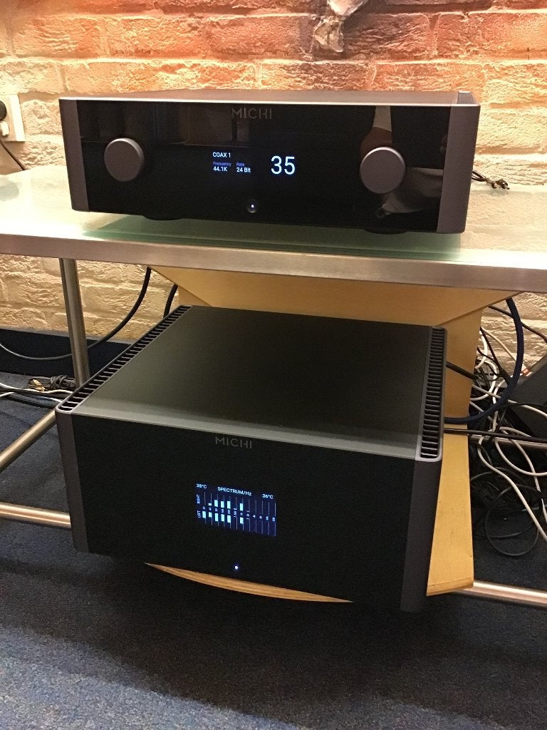 Rotel P5 & S5 voor & eindversterker, Nieuw, 120 watt of meer, Stereo, Ophalen