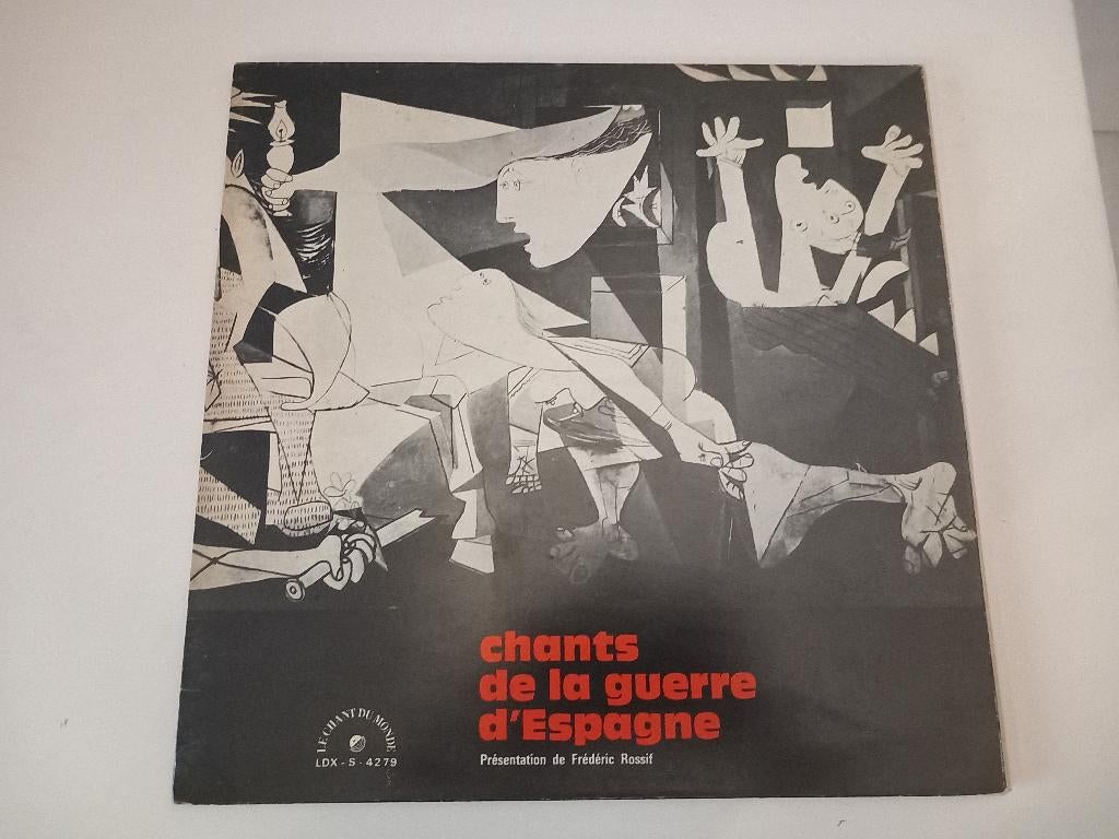 Vinyle LP Chants de la guerre d'Espagne Guernica Espagne, Enlèvement ou Envoi, 12 pouces