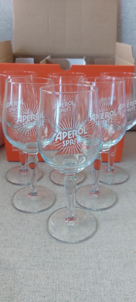 6 verres APEROL spritz neuf, Enlèvement ou Envoi