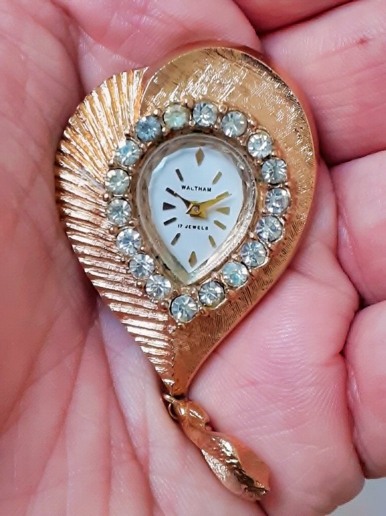 Vintage Waltham Pendant Watch, Handtassen en Accessoires, Horloges | Dames, Ophalen of Verzenden, Gebruikt, Zakhorloge