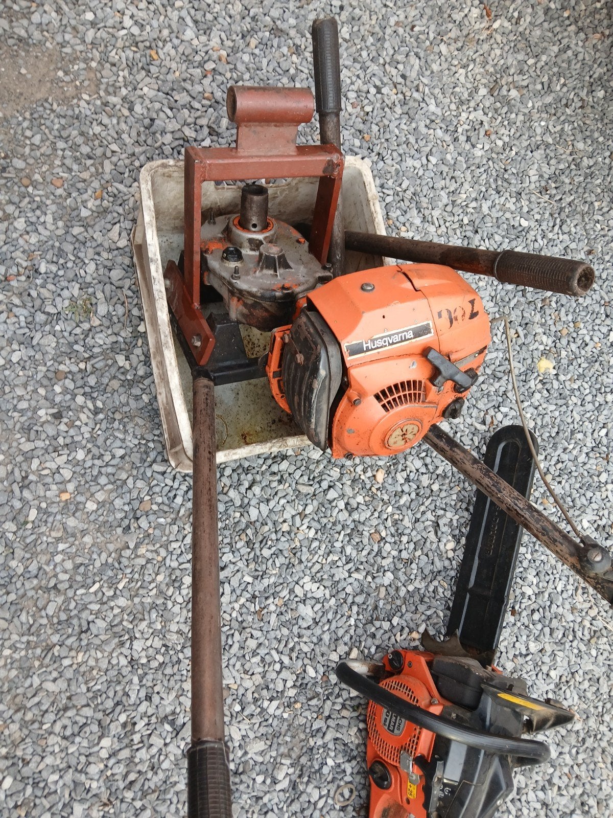 grondboor Husqvarna, Tuin en Terras, Hand-tuingereedschap, Ophalen