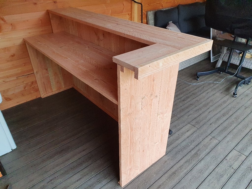 Unieke buitenbar, toog van douglas of steigerhout maatwerk, Tuin en Terras, Ophalen, Nieuw