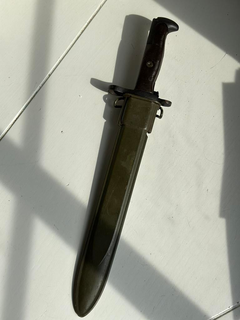 Baïonnette Garand américaine M1 UFH U.S. avec fourreau, Collections, Enlèvement ou Envoi