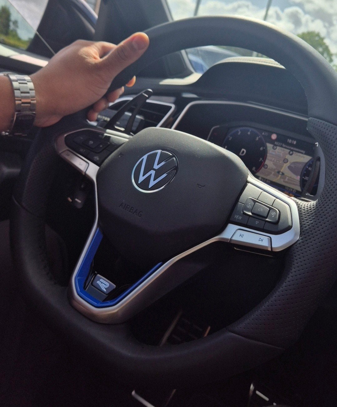 volkswagen logo r volant bleu  39€, Enlèvement ou Envoi, Neuf, Volkswagen