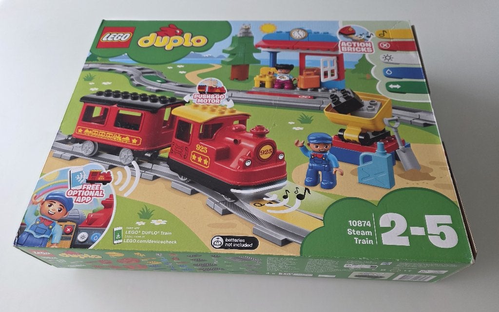 Duplo 10874 stoomtrein, Enlèvement ou Envoi, Complet, Duplo