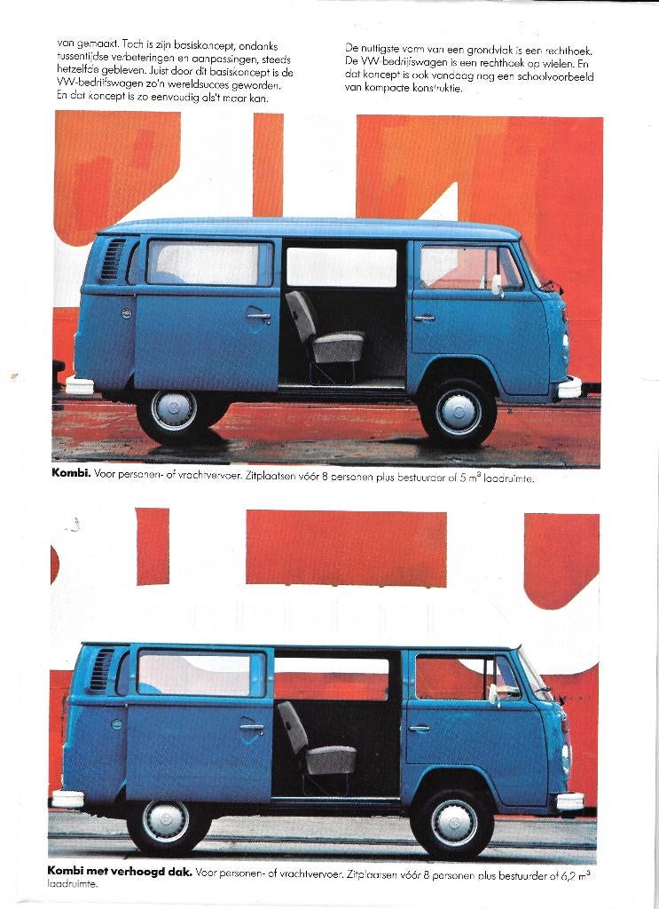 VOLKSWAGEN  Bedrijfsvoertuigen 1978, Boeken, Auto's | Folders en Tijdschriften, Ophalen of Verzenden, Zo goed als nieuw, Volkswagen