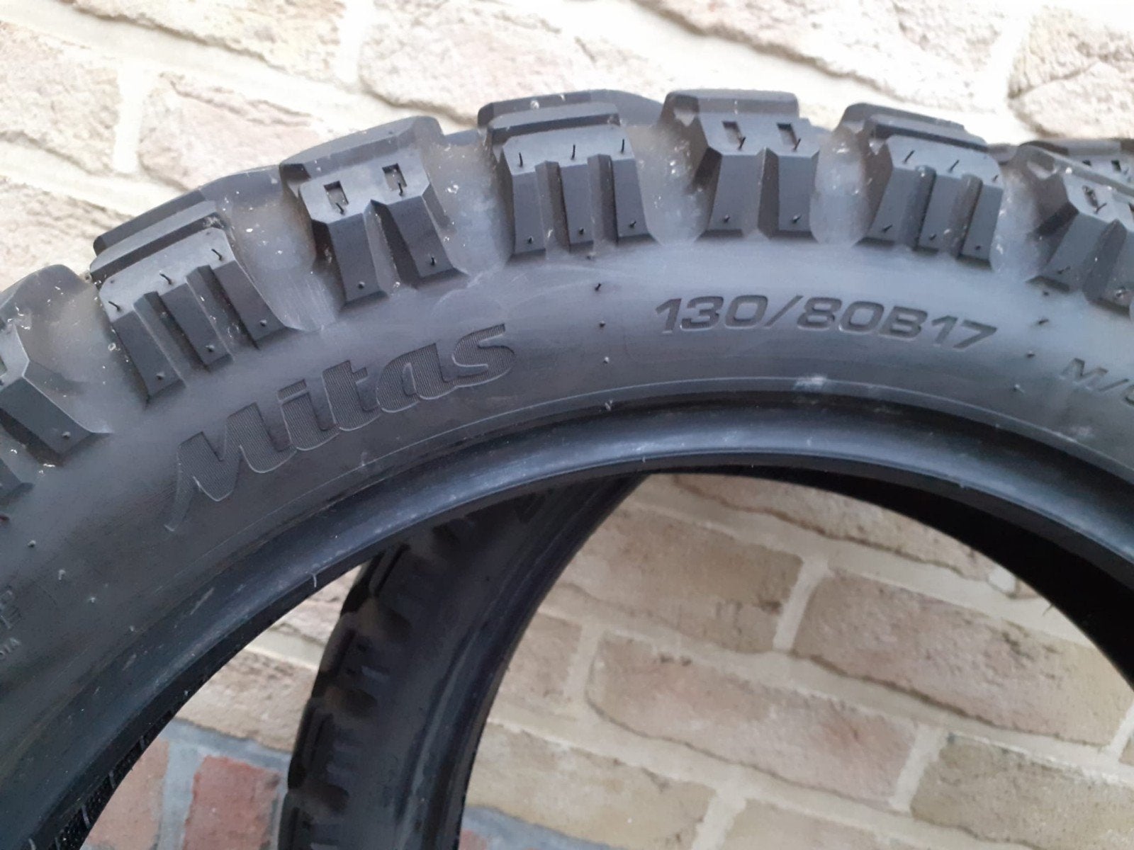 motorbanden Mitas E07+, Motoren, Ophalen, Gebruikt