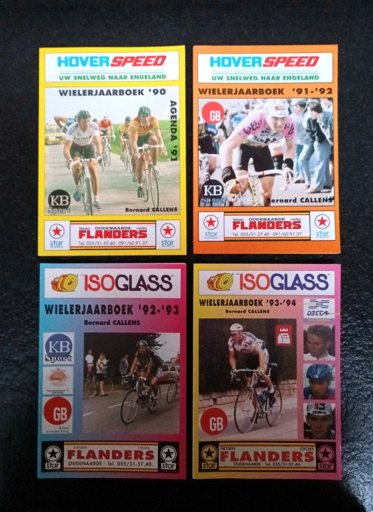 Annuaires de cyclisme (4 pièces), Livres, Envoi, Neuf, Bernard Callens, Course à pied et Cyclisme