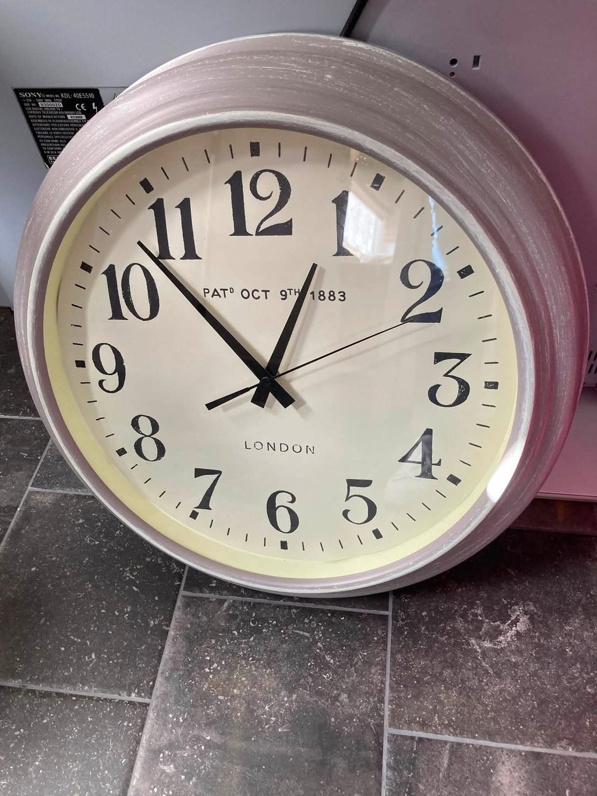 Wandklok, Ophalen, Landelijk, Analoog, Werkt op batterijen