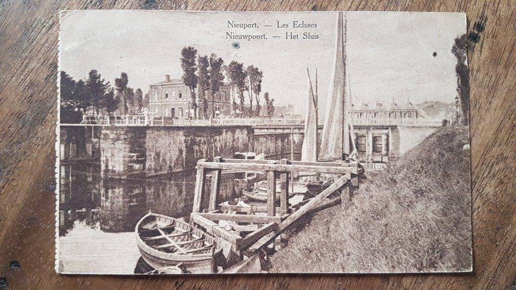 Postkaart Nieuwpoort Het Sluis, Verzamelen, Ophalen of Verzenden, Voor 1920, Gelopen, West-Vlaanderen