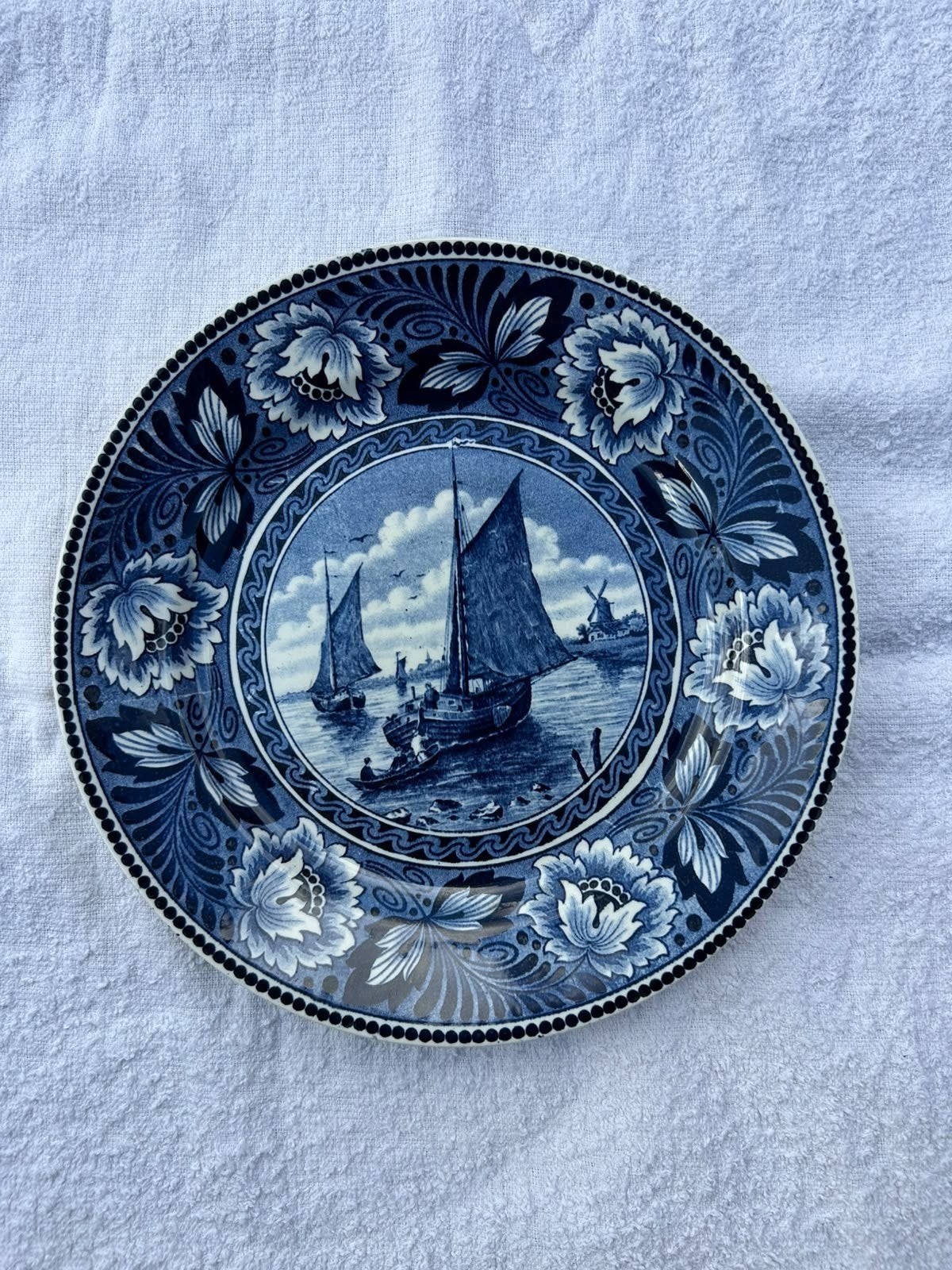 vintage delftsblauw wandbord Société Ceramique Maestricht, Enlèvement