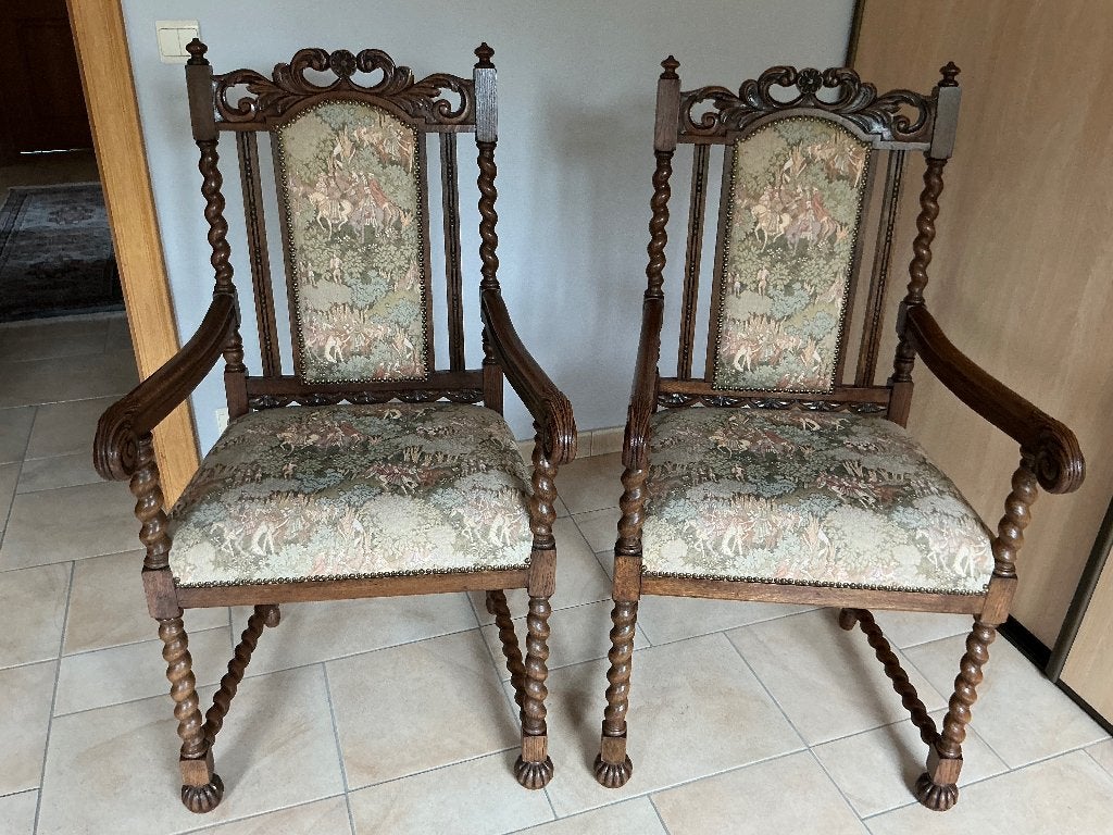 Rustieke stoelen, Enlèvement
