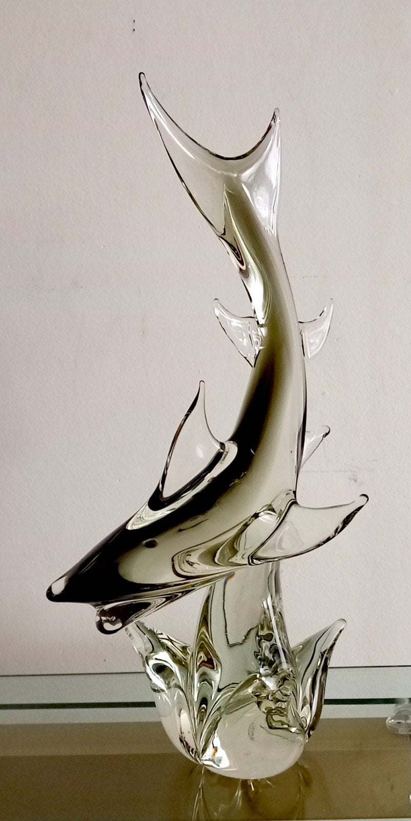 vintage Murano glazen haai sculptuur sommerso 1960-70, Ophalen