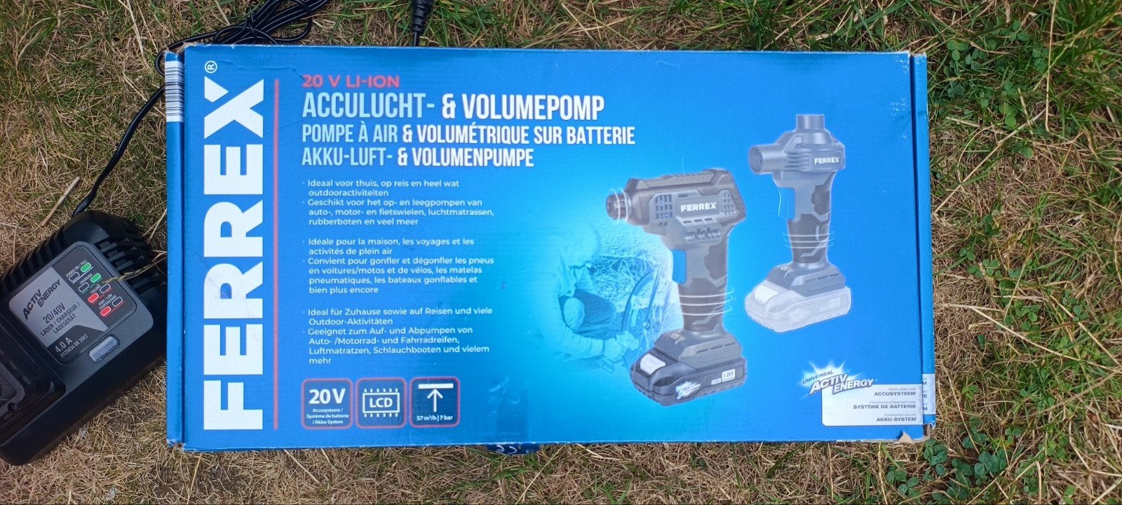 Ferrex (Aldi) luchtpompenset, ruilen voor Parkside (Lidl), Bricolage & Construction, Enlèvement ou Envoi, Parkside