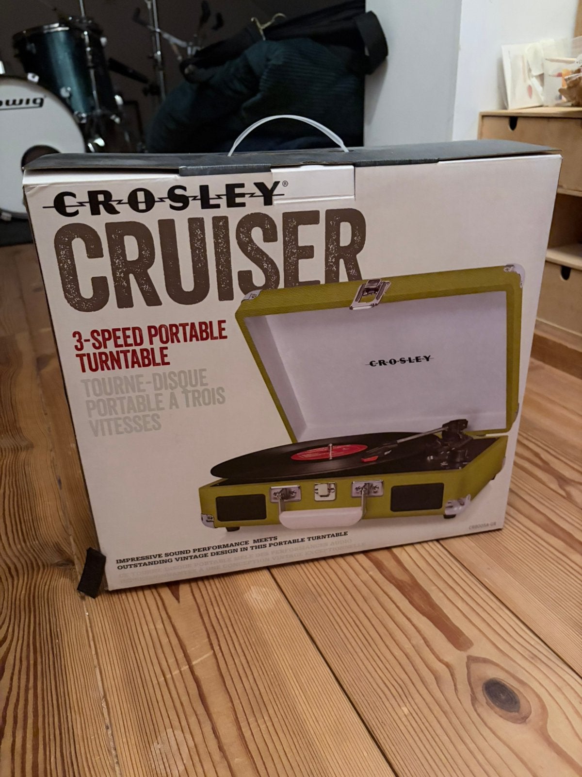 Crosley Cruiser Platenspeler Limegroen – In Originele Doos!, Audio, Tv en Foto, Platenspelers, Ophalen, Zo goed als nieuw, Platenspeler
