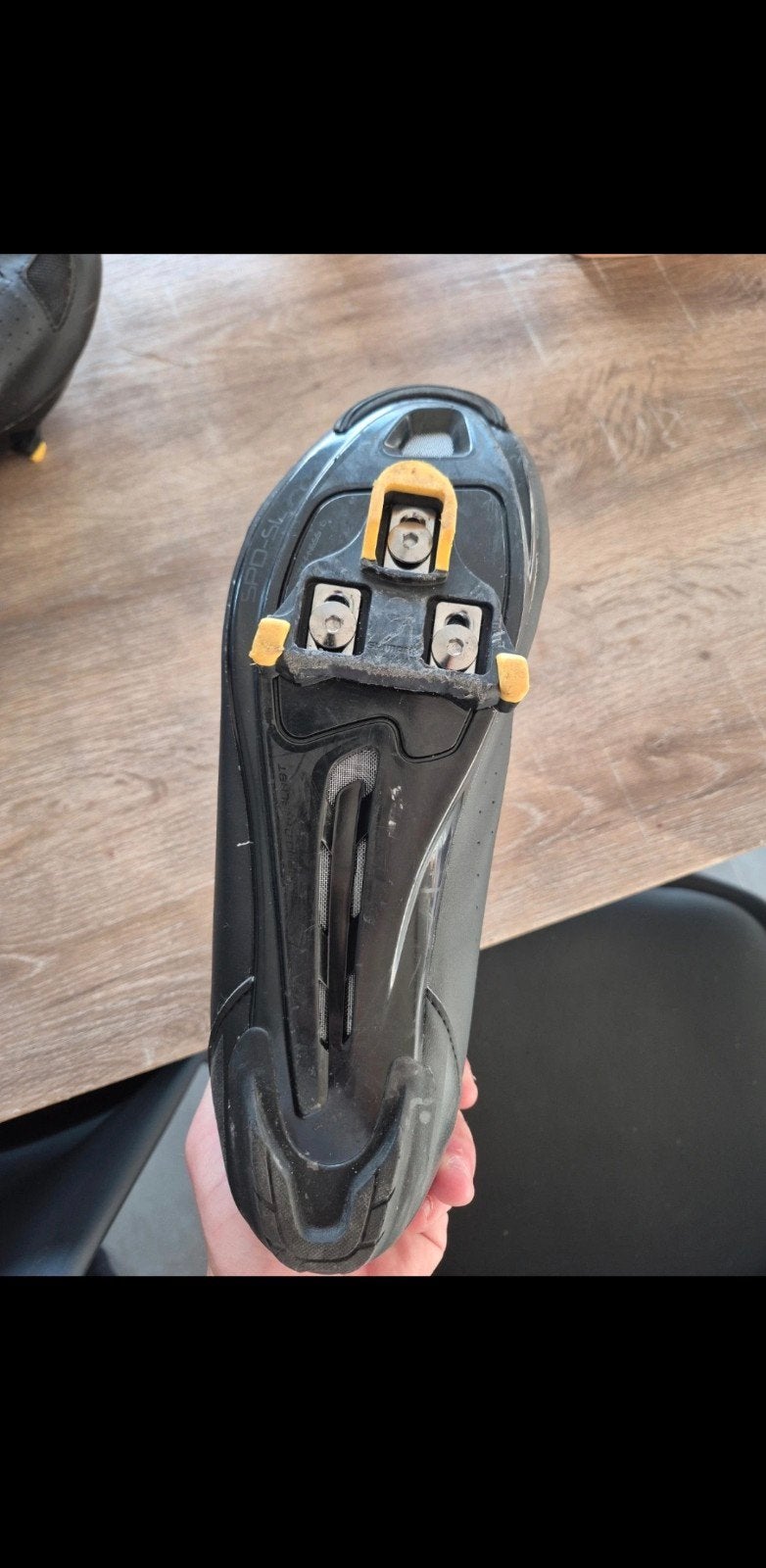 Shimano Koersschoenen, Enlèvement ou Envoi, Chaussures de sport, Noir, Porté