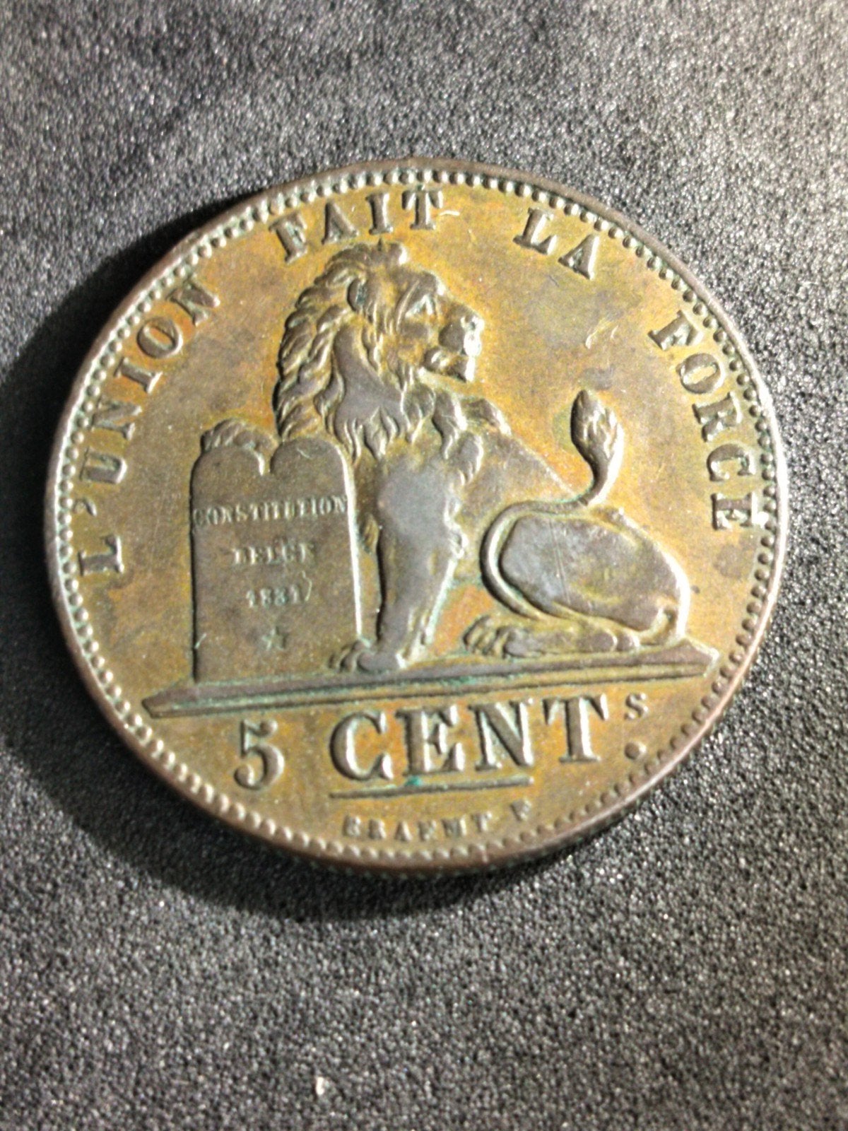 5 c 1847 met punt Leopold 1 mooie kwaliteit, Ophalen of Verzenden