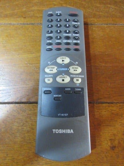 Toshiba VT-401EF TV/VCR afstandsbediening, Ophalen of Verzenden, Gebruikt, Origineel, Tv
