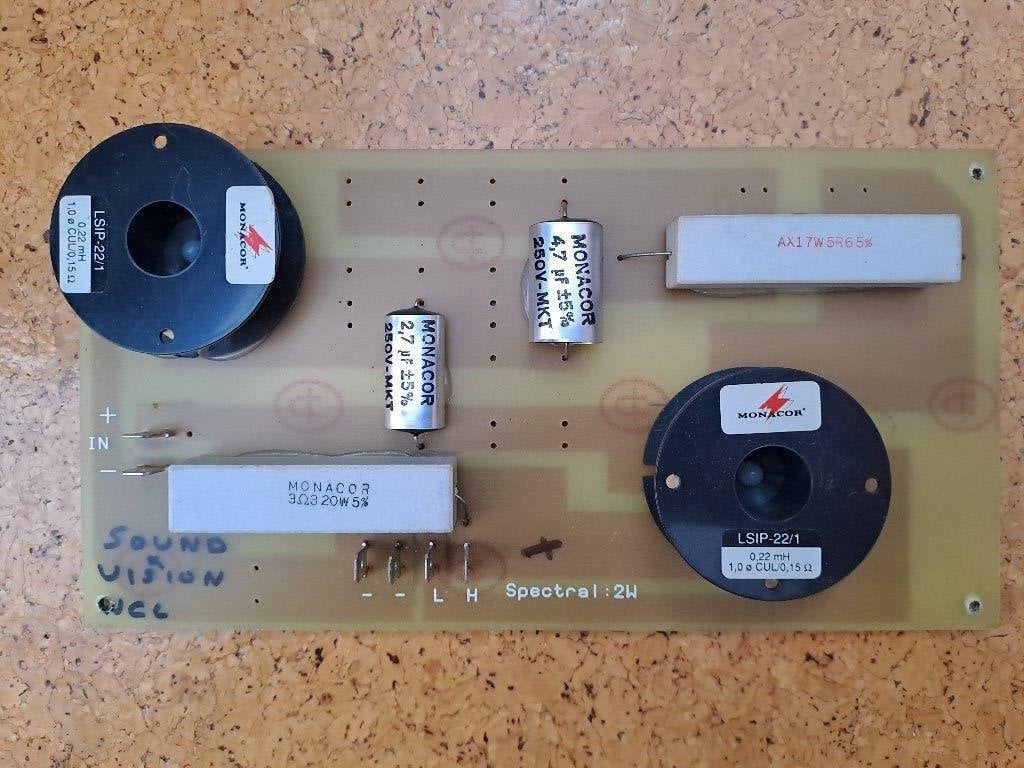 Monacor 2-weg scheidingsfilter SPECTRAL, Audio, Tv en Foto, Luidsprekerboxen, Gebruikt, Speakerset, Ophalen, 150 watt of meer