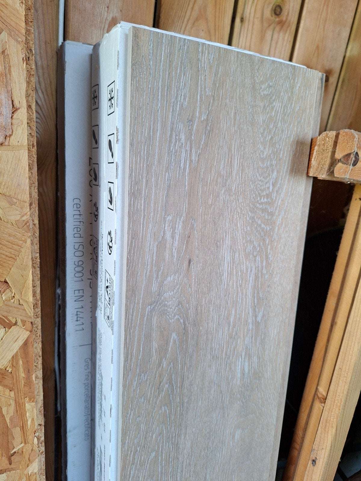 Ecowood tegels houtstructuur 5m2, Doe-het-zelf en Bouw, Tegels, Ophalen