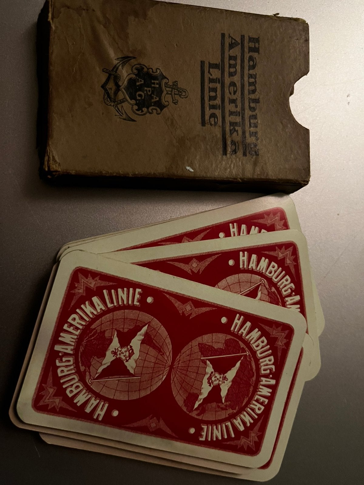 Hamburg Amerika linie, Enlèvement ou Envoi, Utilisé, Carte(s) à jouer