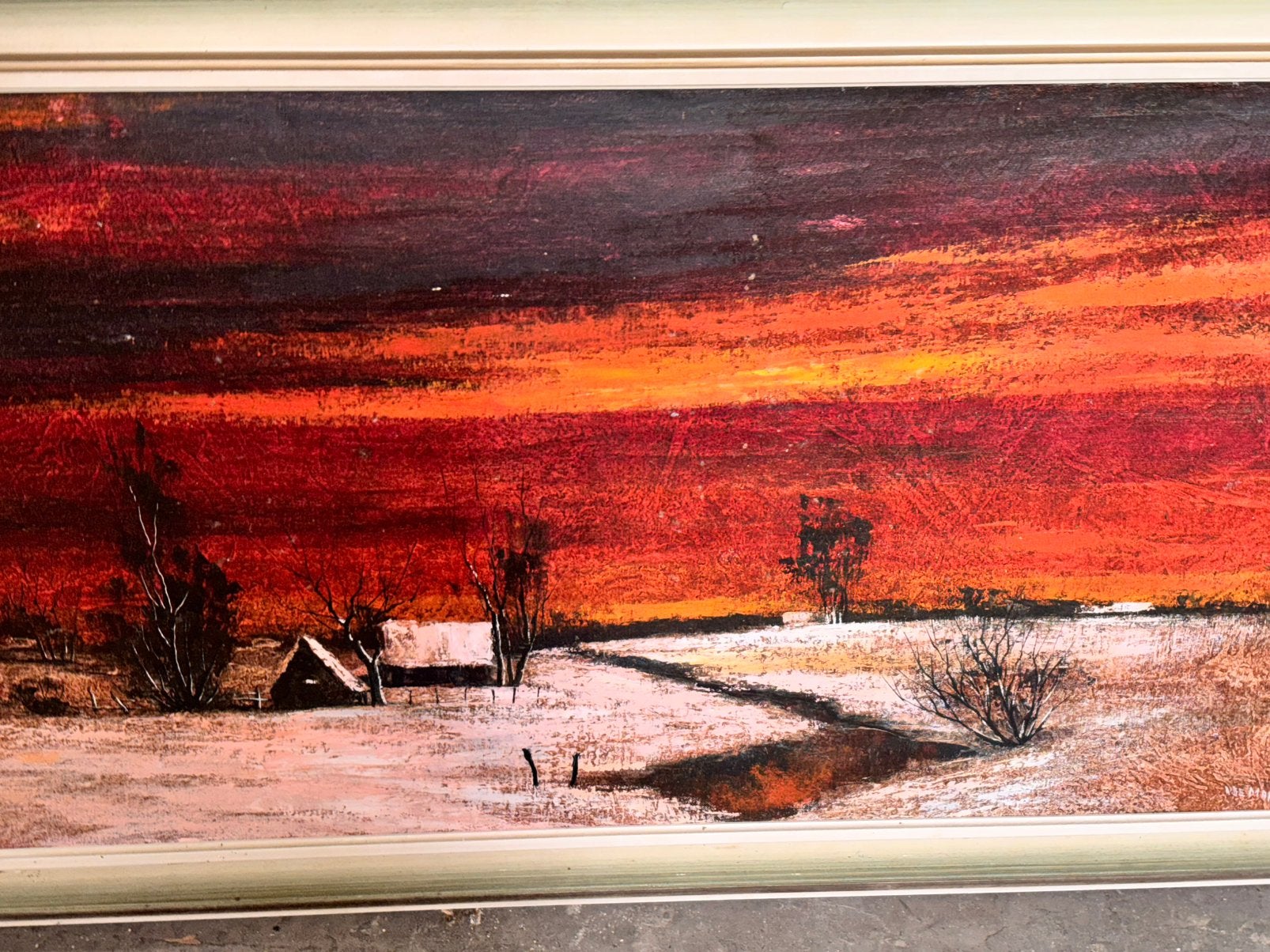 Œuvre d'Andre De Man, Paysage d'hiver, Antiquités & Art, Enlèvement