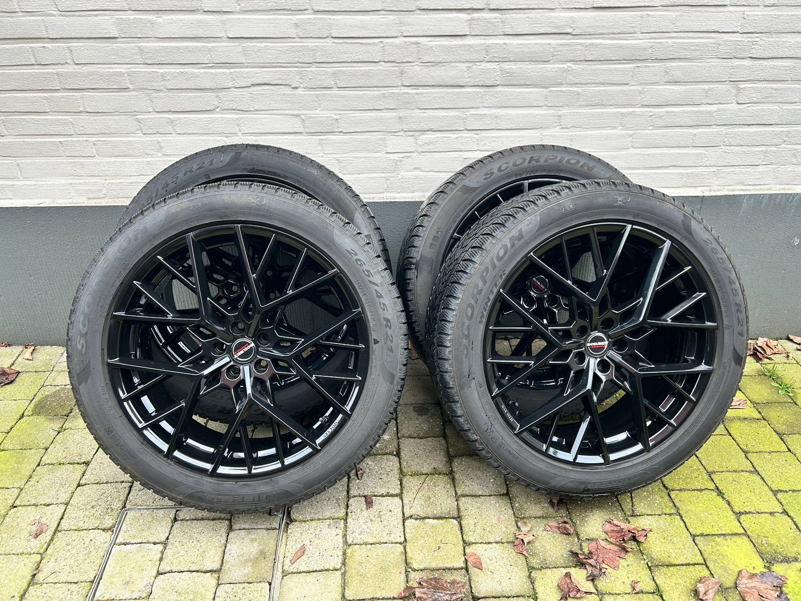 Zwarye Borbet 21 inch velgen, Auto-onderdelen, Ophalen, 265 mm, Banden en Velgen, Nieuw