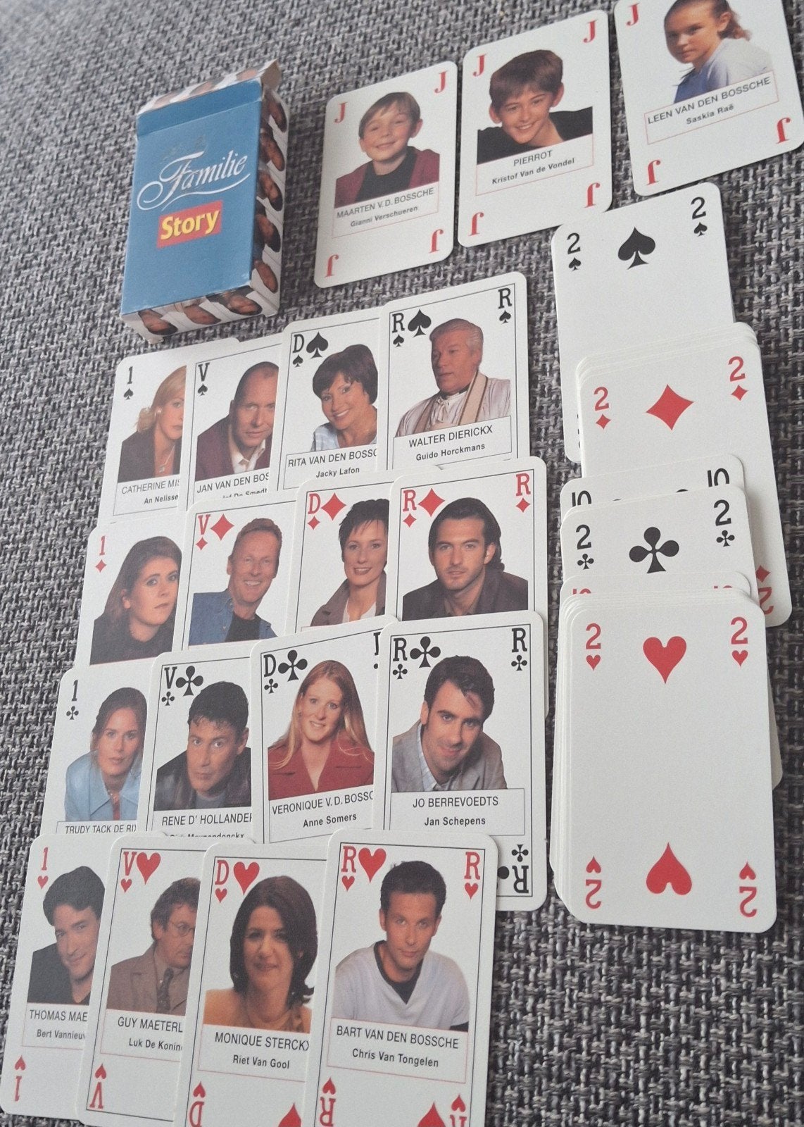 Speelkaarten soap TV Familie jokers magazine Story, Ophalen of Verzenden, Zo goed als nieuw, Speelkaart(en)