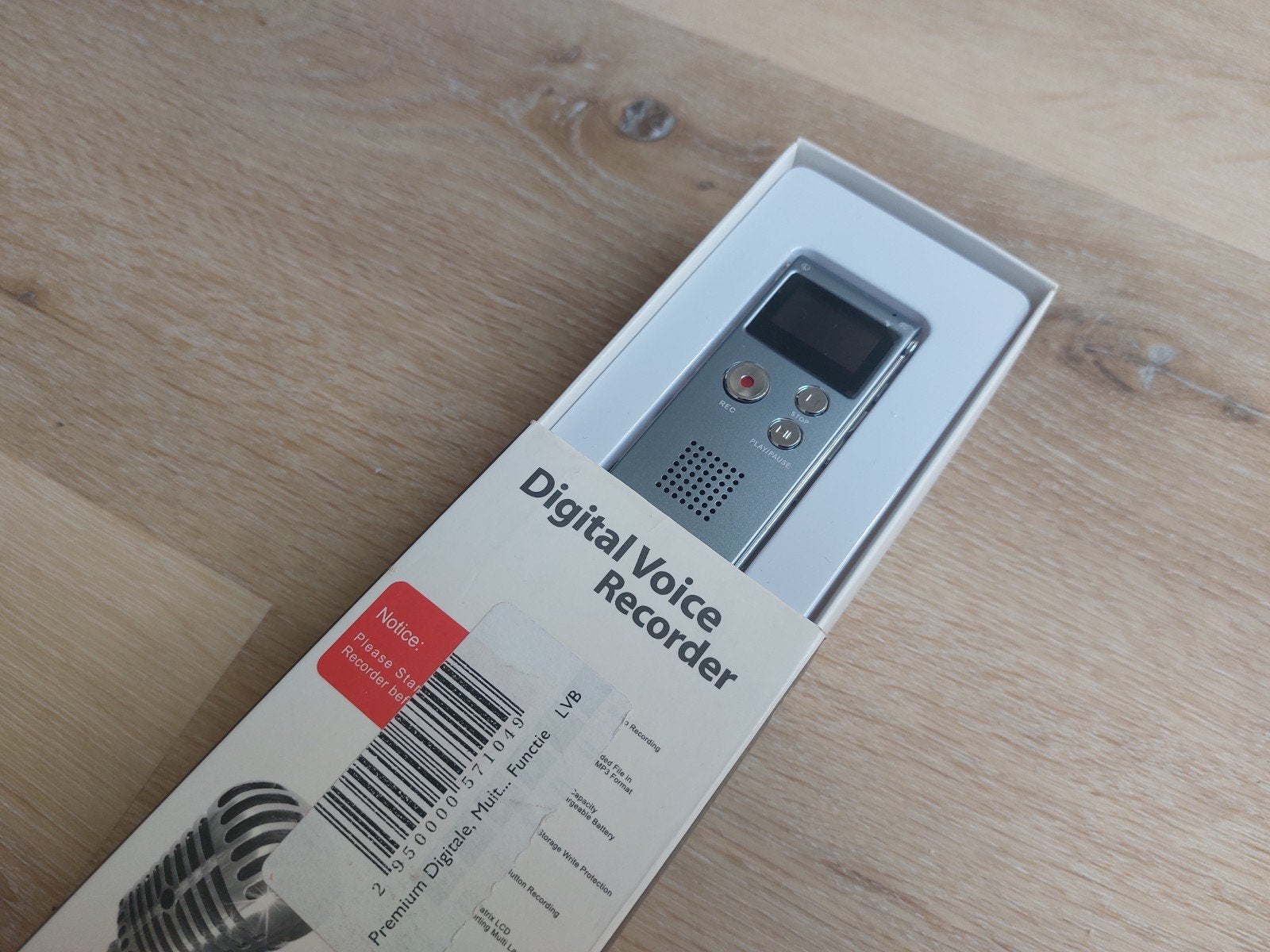 Digitale voice recorder, Ophalen of Verzenden