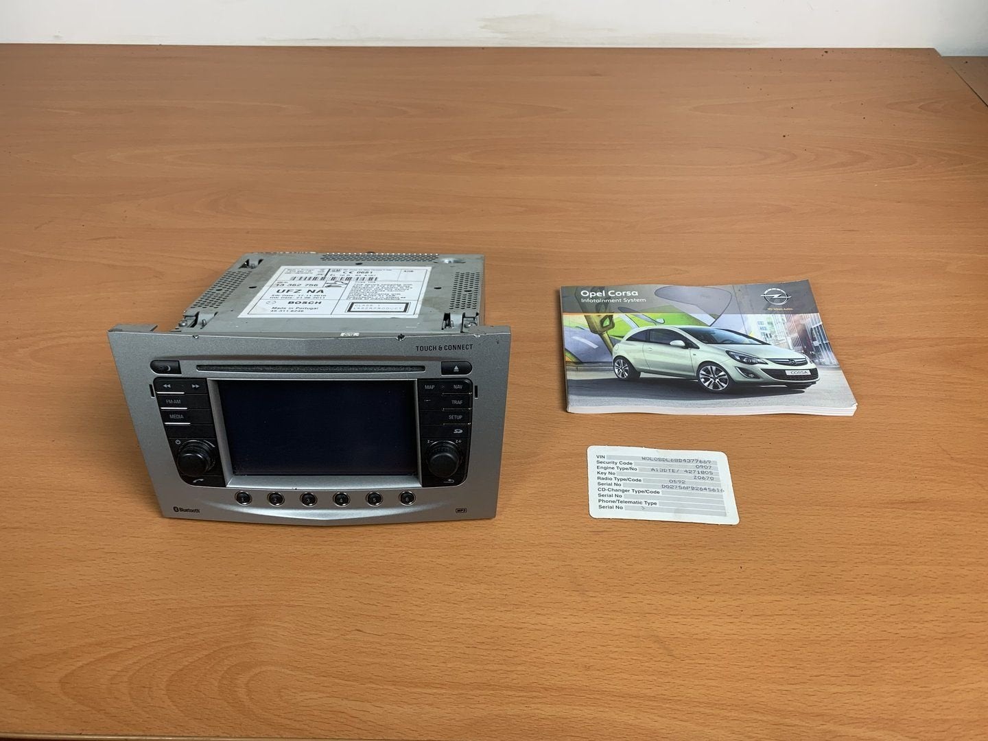 schermradio opel corsa D 2009 tot 2014 touch & connect, Gebruikt, -, -, Ophalen of Verzenden