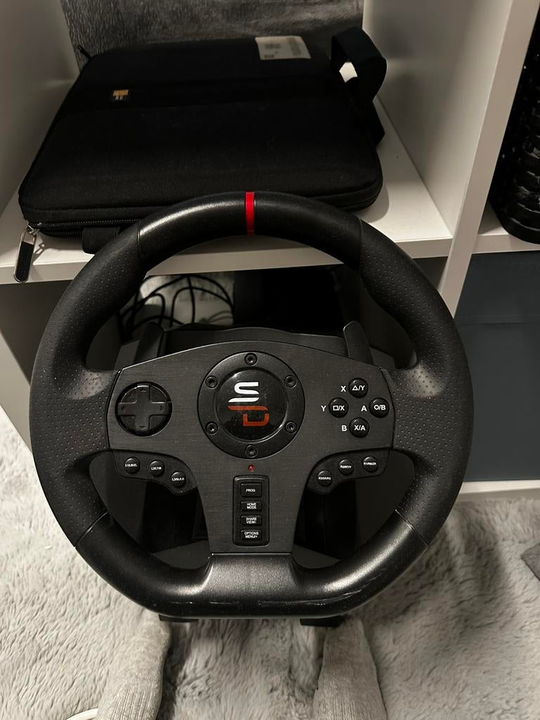 race stuur, Games en Spelcomputers, Spelcomputers | Sony Consoles | Accessoires, Ophalen, Zo goed als nieuw